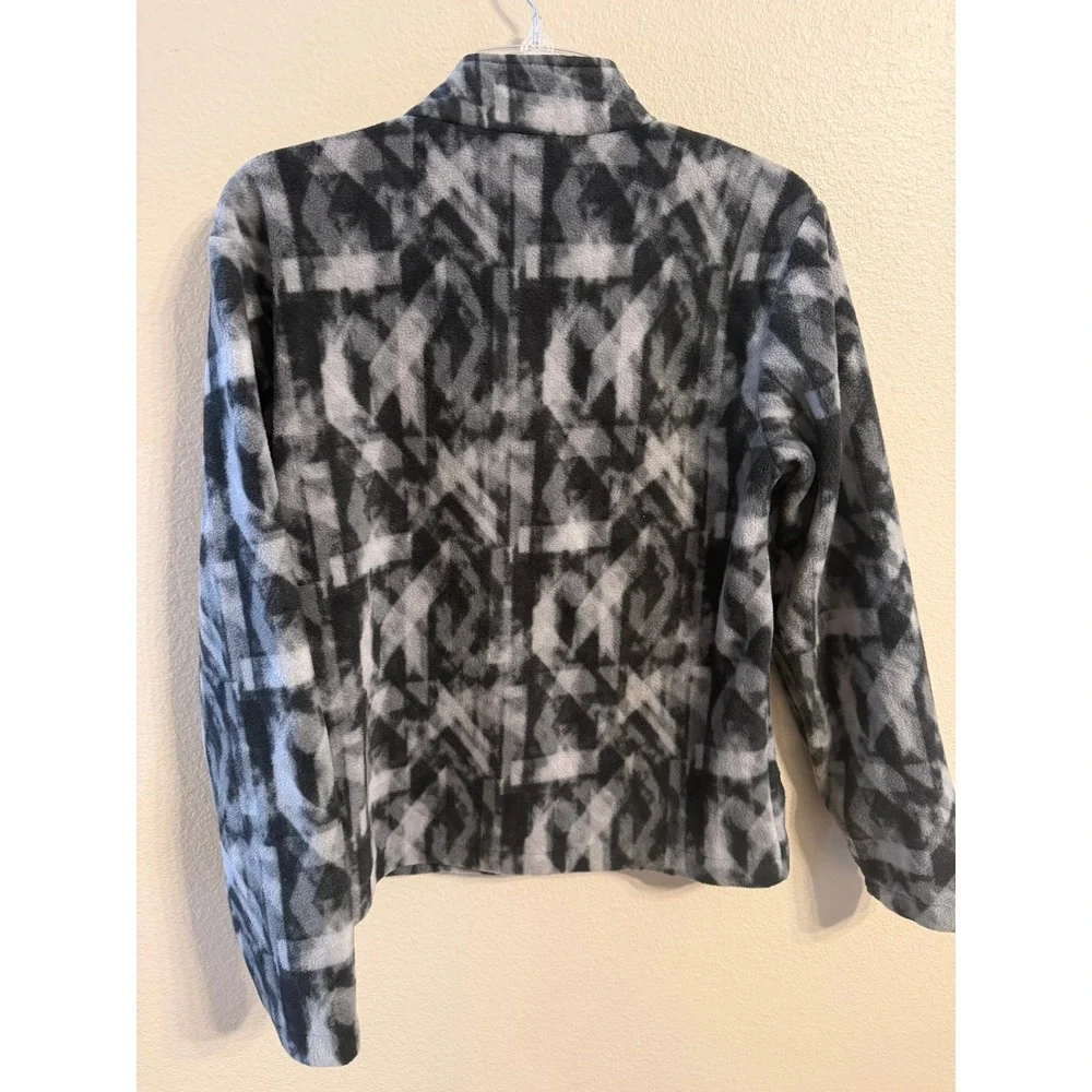 Eddie Bauer Kids Fleece Jacket Tie Dye Print Full Zip Size L 14 16